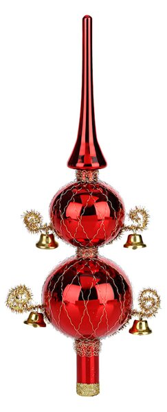 Krebs Glas Lauscha Špice se zvonky, červená
