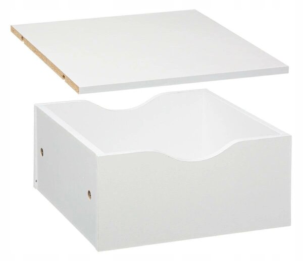 Police MDF deska 5five Simply Smart 31 x 31 cm bílá