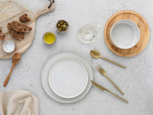 SADA MĚLKÝCH TALÍŘŮ, keramika, 26 cm Creatable - Online Only nádobí, Online Only