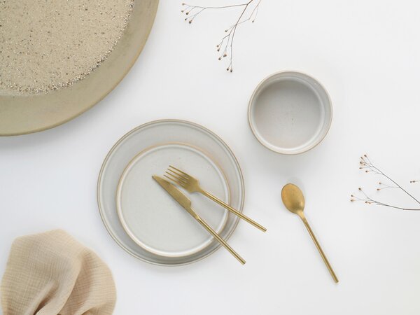 SADA MĚLKÝCH TALÍŘŮ, keramika, 26 cm Creatable - Online Only nádobí, Online Only