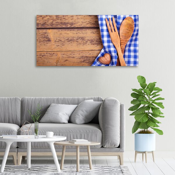 Foto obraz canvas Dřevěné příbory oc-88440875