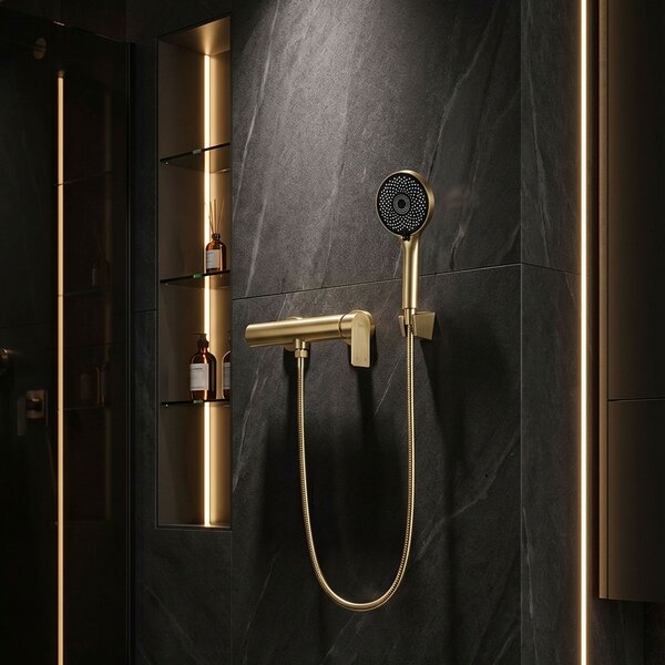 Rea, Sprchová baterie Rea Hunter Brushed Gold, REA-B6693