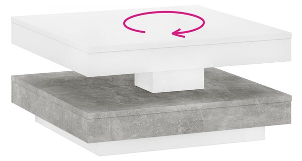 Konferenční stolek MANDA (bílá + beton)