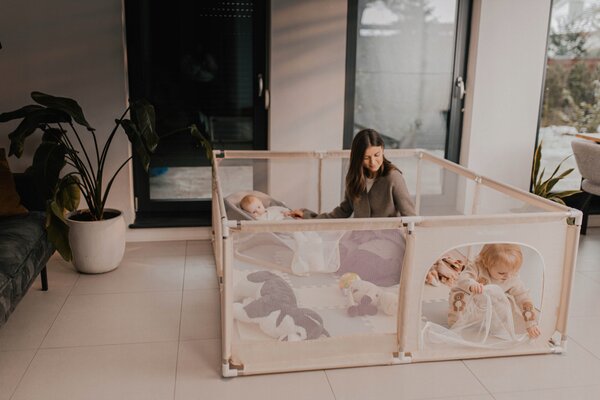 Dětská ohrádka TULANO Cozy 25 Šedá
