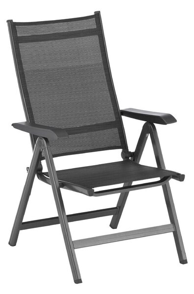 KETTLER BASIC PLUS polohovací, hliníkové křeslo - antracit / antracit