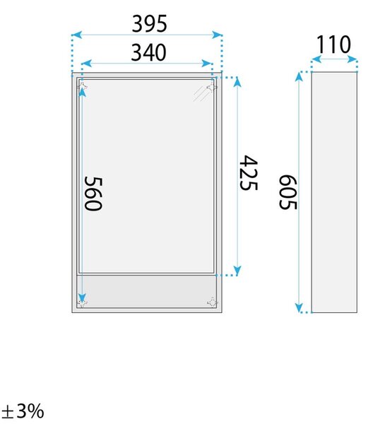 Sada koupelnového nábytku s umyvadlem Gama T25023 HHL 50CM
