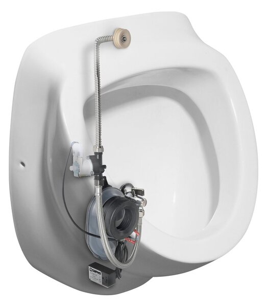 Isvea Isvea, DYNASTY urinál s automatickým splachovačem 6V DC, zakrytý přívod vody, 39x48 cm, 10SZ92001-SENSOR