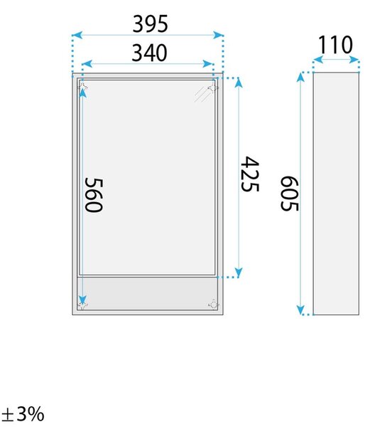 Sada koupelnového nábytku s umyvadlem Gama T25023 BXM 50CM