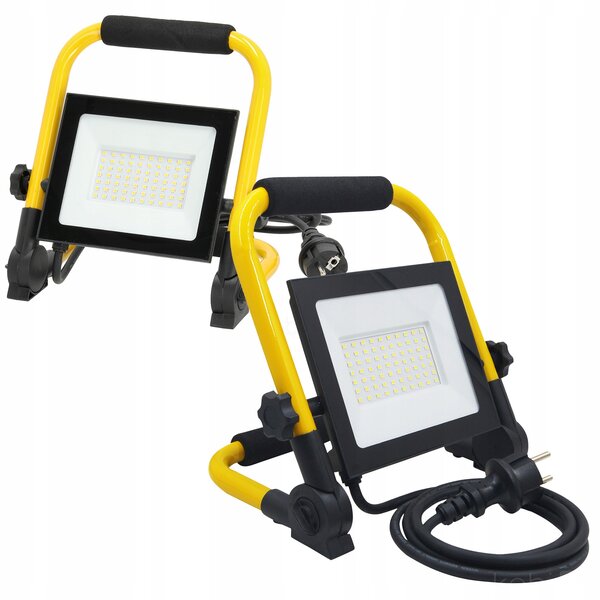 Přenosný LED reflektor, pracovní lampa 50W 4250lm 4000K IP54 1.3M Kobi