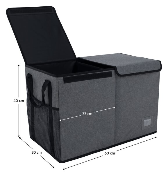 Úložný box Dierer (šedá + černá)