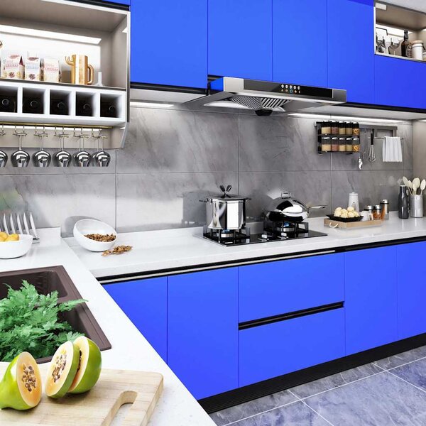 VidaXL Samolepící tapeta na nábytek 500 x 90 cm PVC [146126] Barva: stříbrná s vysokým leskem