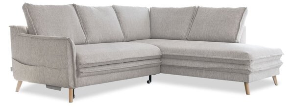 Béžová rozkládací rohová pohovka (pravý roh) Charming Charlie – Miuform