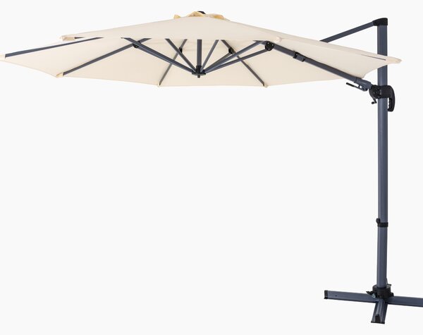 Furnigo Slunečník Lumin Ø300 cm - krémová