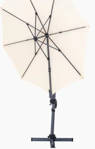 Furnigo Slunečník Lumin Ø300 cm - krémová