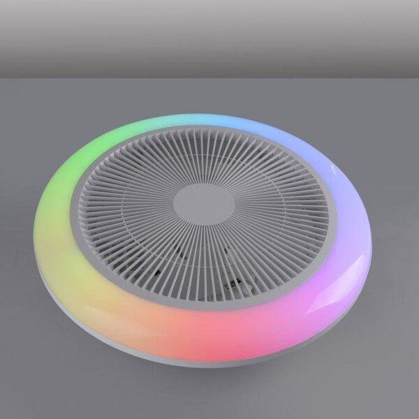 LD 14623-16 LED stropní svítidlo s ventilátorem BRANDA bílé RGB CCT, RGB/3000-6500K - JUST LIGHT