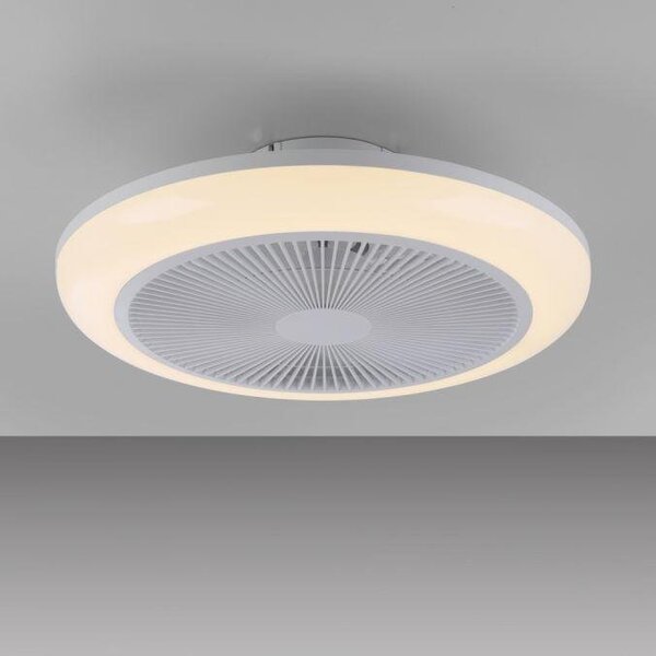 LD 14623-16 LED stropní svítidlo s ventilátorem BRANDA bílé RGB CCT, RGB/3000-6500K - JUST LIGHT