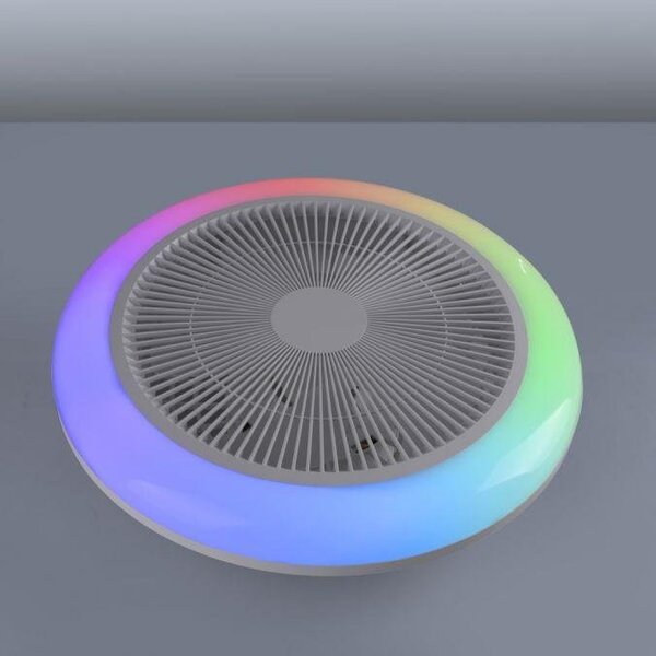 LD 14623-16 LED stropní svítidlo s ventilátorem BRANDA bílé RGB CCT, RGB/3000-6500K - JUST LIGHT
