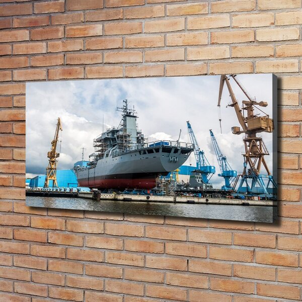 Foto obraz na plátně Dok loď oc-89063954