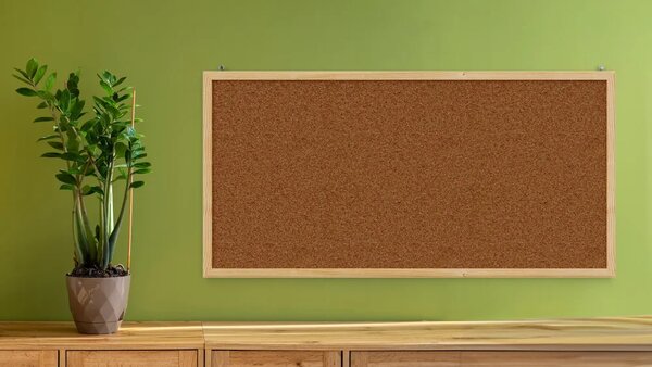 ALLboards korková tabule 80x40 cm dřevěný rám NATURAL