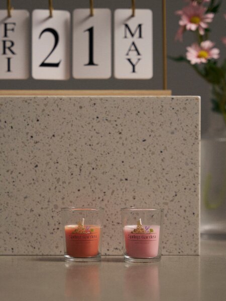 Sinsay - Vonné svíčky Spring Garden 2 pack - pastelová růžová