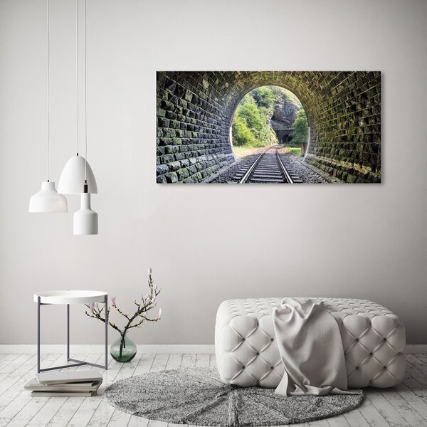 Foto obraz na plátně Železniční tunel oc-89174539