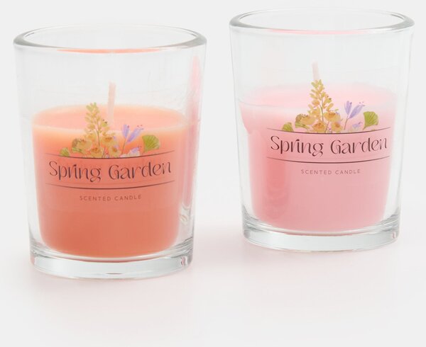 Sinsay - Vonné svíčky Spring Garden 2 pack - pastelová růžová