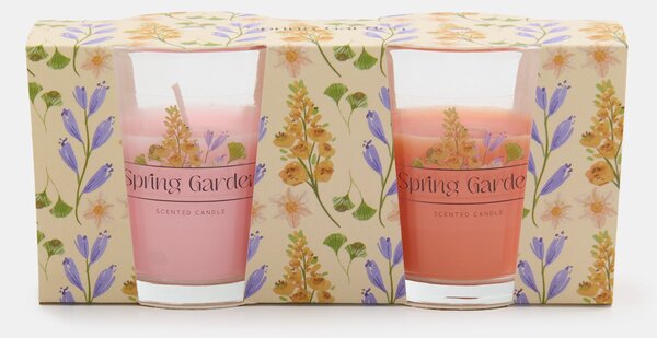 Sinsay - Vonné svíčky Spring Garden 2 pack - pastelová růžová
