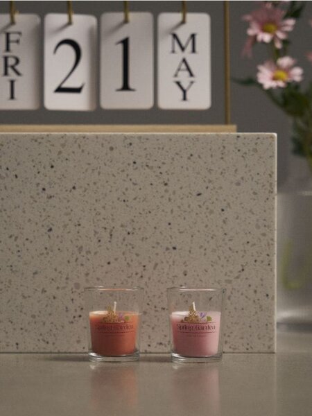 Sinsay - Vonné svíčky Spring Garden 2 pack - pastelová růžová