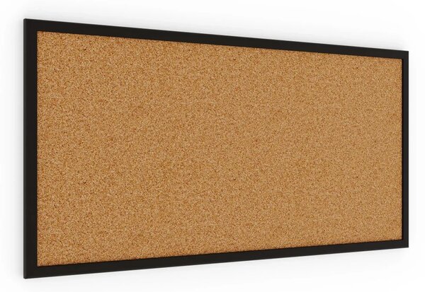 ALLboards korková tabule 80x40 cm lakovaný dřevěný rám ČERNÝ