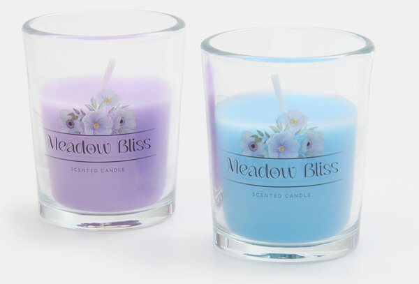 Sinsay - Vonné svíčky Meadow Bliss 2 pack - modrá