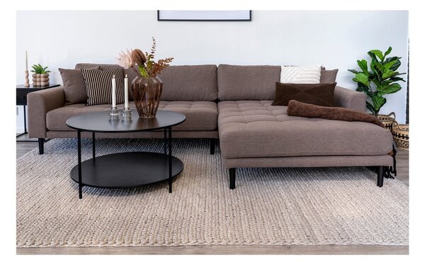 Černý kulatý konferenční stolek s černou deskou ø 80 cm Vita – House Nordic