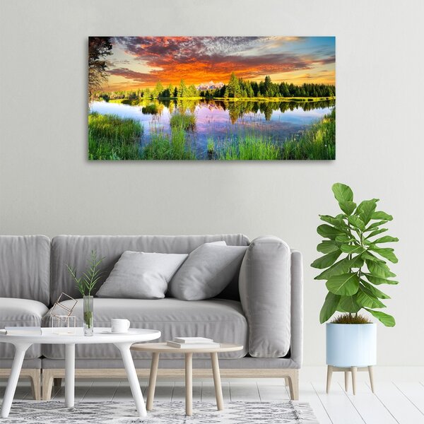 Moderní fotoobraz canvas na rámu Řeka v lese oc-89317009