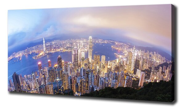 Foto-obraz canvas do obýváku Hongkong panorama oc-89343951