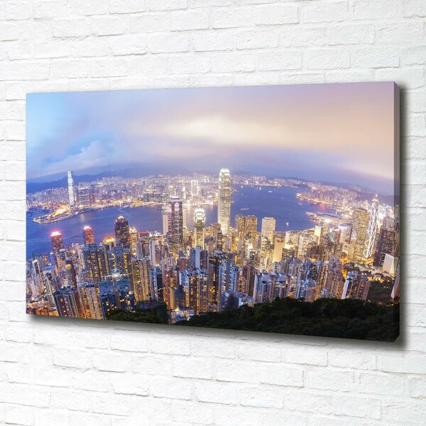 Foto-obraz canvas do obýváku Hongkong panorama oc-89343951