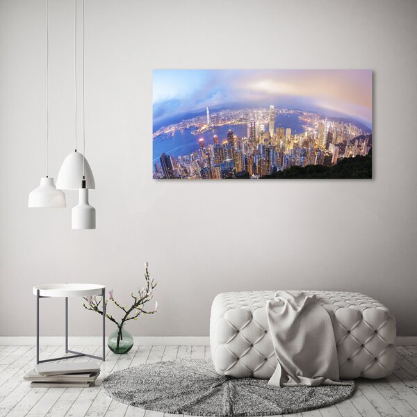 Foto-obraz canvas do obýváku Hongkong panorama oc-89343951