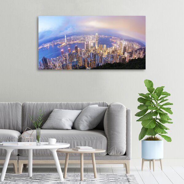 Foto-obraz canvas do obýváku Hongkong panorama oc-89343951