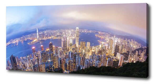 Foto-obraz canvas do obýváku Hongkong panorama oc-89343951