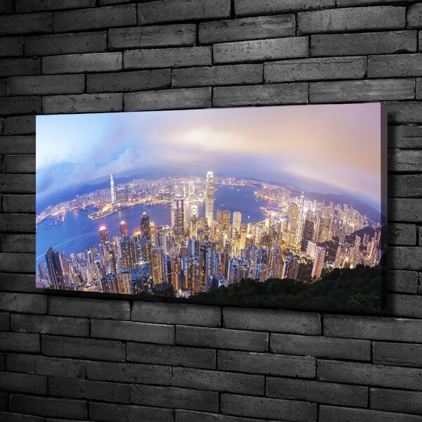 Foto-obraz canvas do obýváku Hongkong panorama oc-89343951