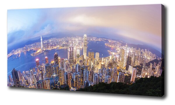 Foto-obraz canvas do obýváku Hongkong panorama oc-89343951