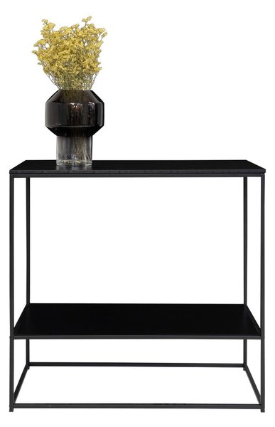 Černý konzolový stolek s černou deskou 80x36 cm Vita – House Nordic