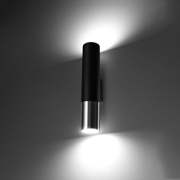 Sollux Lighting Nástěnné svítidlo LOOPEZ černá/chrom