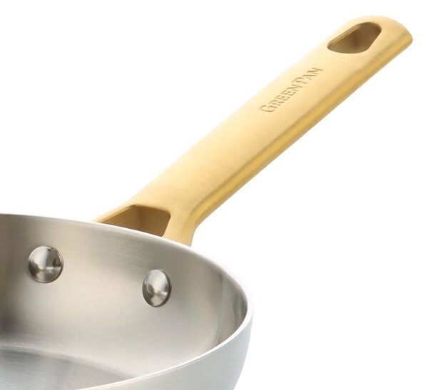 Sada 2 nerezových pánví 20 a 28 cm GreenPan Padova, třívrstvá – prémiová sada z oficiální distribuce, třívrstvá nerezová ocel CC010167-001