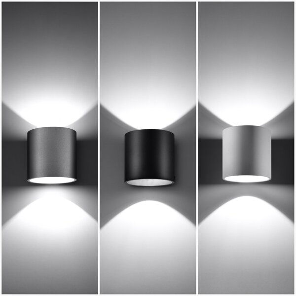 Sollux Lighting Nástěnné svítidlo ORBIS 1 bílé