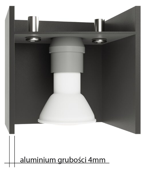 Sollux Lighting Nástěnné svítidlo QUAD MAXI černé