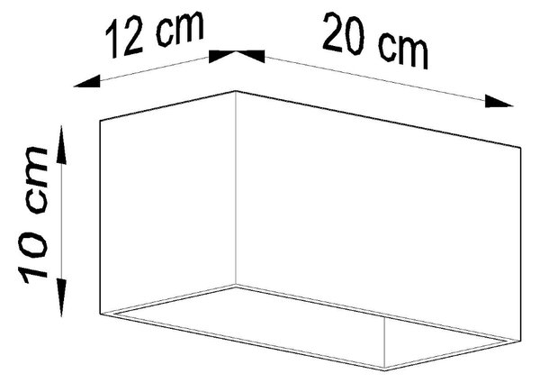 Sollux Lighting Nástěnné svítidlo QUAD MAXI černé