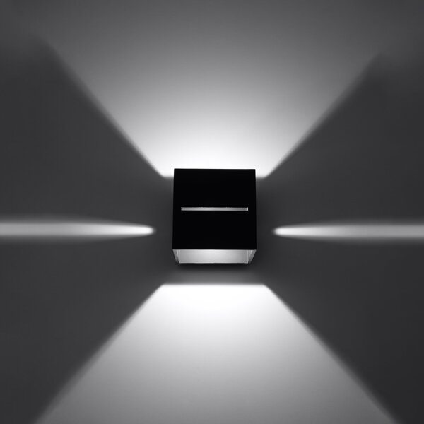 Sollux Lighting Nástěnné svítidlo LOBO černé