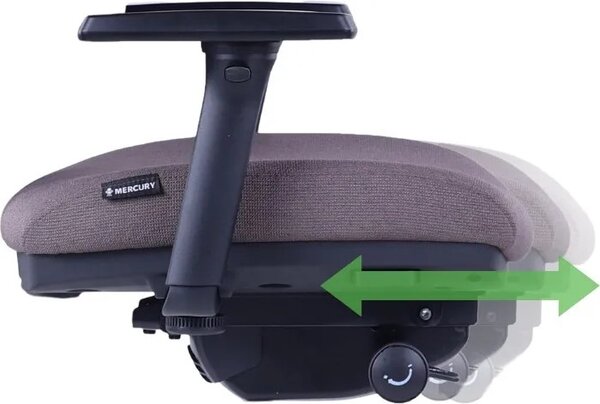 Ergonomická kancelářská židle DIVERSE – pro dlouhé sezení 8–12 h, látka, tmavě hnědá