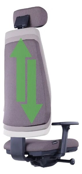 Ergonomická kancelářská židle DIVERSE – pro dlouhé sezení 8–12 h, látka, tmavě hnědá