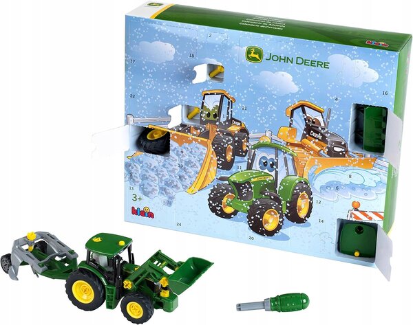 Adventní kalendář s traktorem John Deere v měřítku 1:24