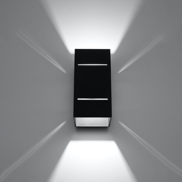 Sollux Lighting Nástěnné svítidlo BLOCCO černé